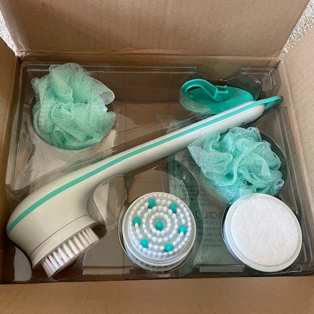 HSN Spin Spa Spinning Spa Brush 10 Piece Set (Teal)